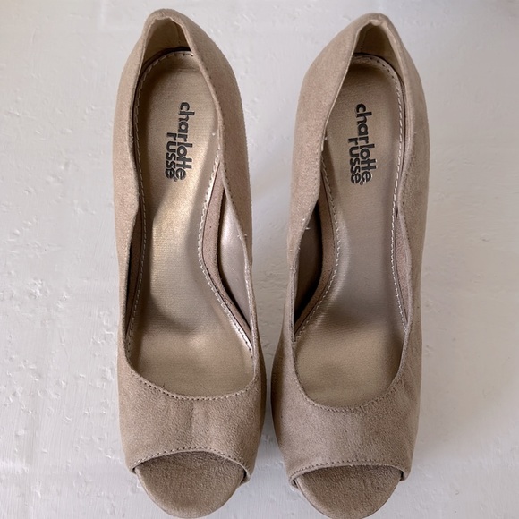 Charlotte Russe Platform Peep Toe Heels - Picture 5 of 6